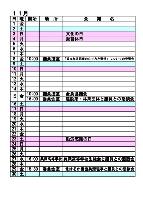 11月