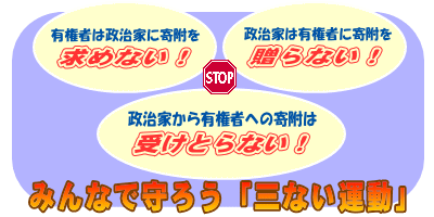 みんなで守ろう「三ない運動」